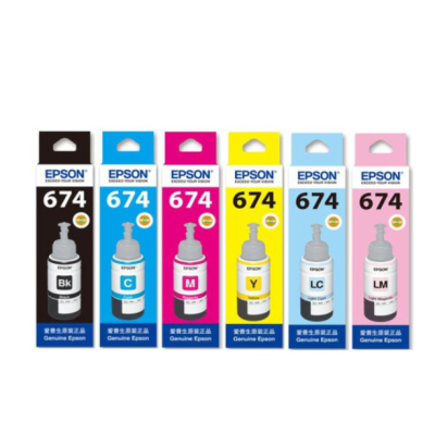 愛普生（EPSON）T6741墨水適用L801/L805/L810/L850/L1800 674-6色整套 原裝 